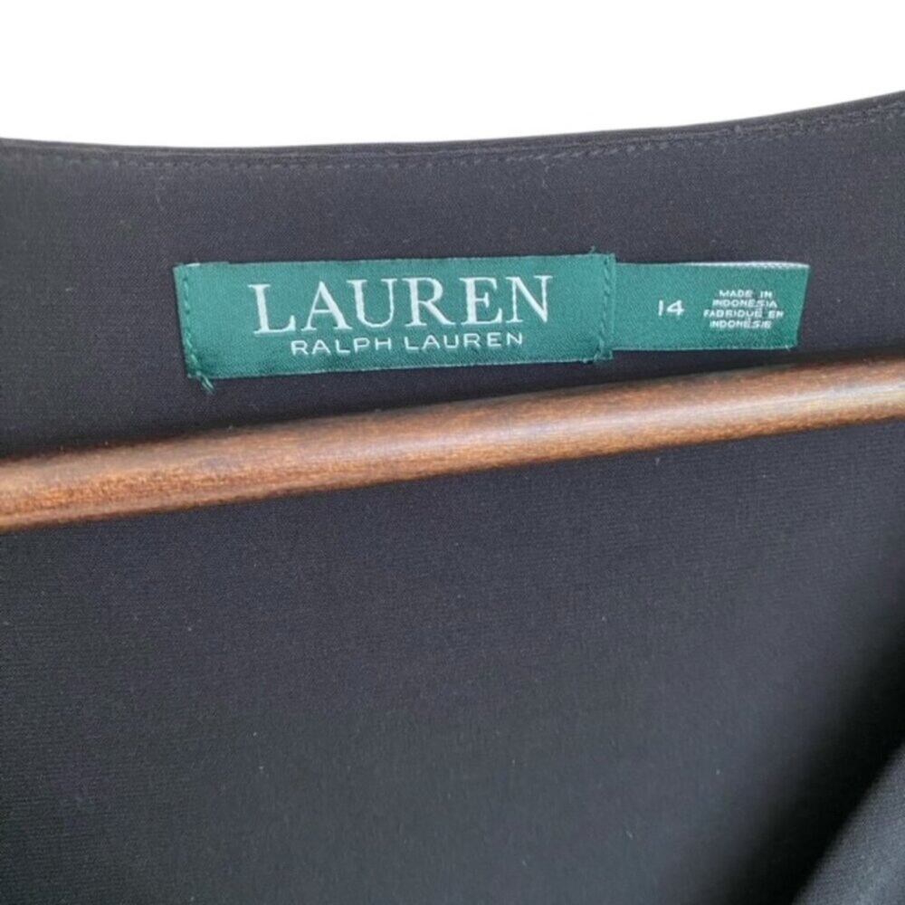 Lauren Ralph Lauren Black Sleeveless Dress - Size 14 - Picture 6 of 6